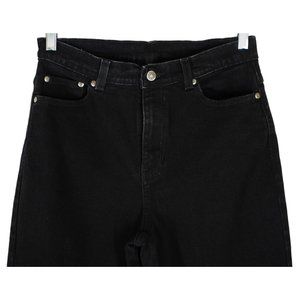 Style Co Jeans Black Denim Womens Size 10 High Waist High Rise Stretch